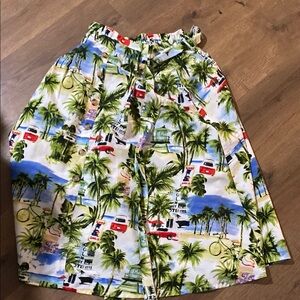 Tropical Print Midi Skirt Her Destiny brand